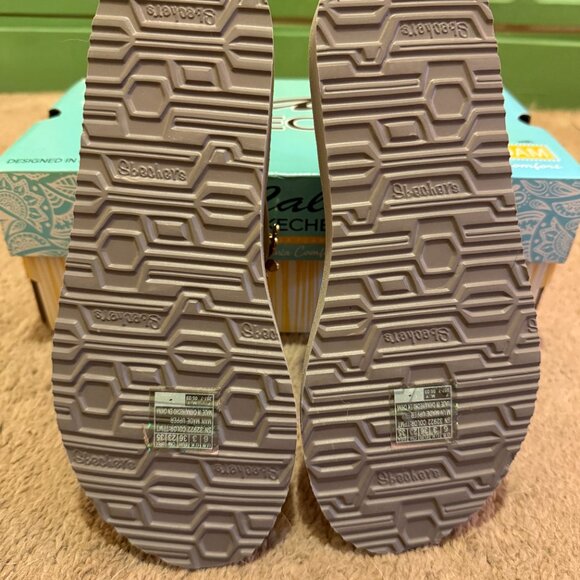 Skechers Cali Meditation - Glass Daisy Flower Sandals NWT - Picture 5 of 8